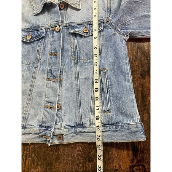 F21 retro style Jean jacket  Size S - Picture 7 of 11